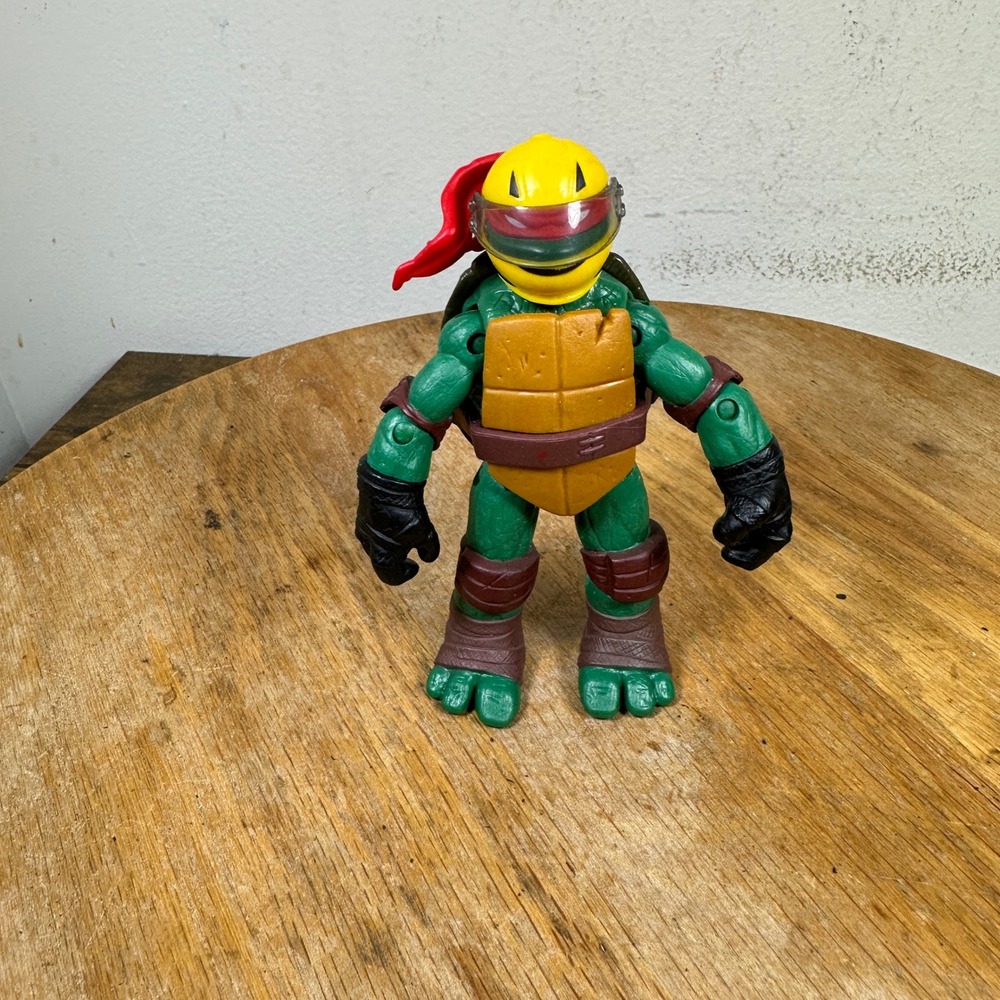 TMNT Raphael Action Figure 2012 Playmates Toys Yellow Helmet Red Bandana 90500